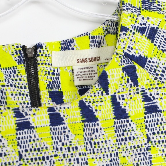 Sans Souci Anthro abstract print yellow geometric - Picture 3 of 5